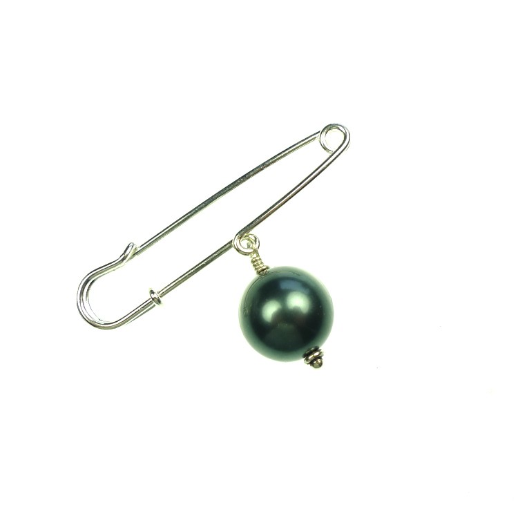 Kiltnål med stor perle | Perlehuset nettbutikk alt i knapper, perler og