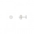 Ørestifter med plate i ekte sølv  thumbnail