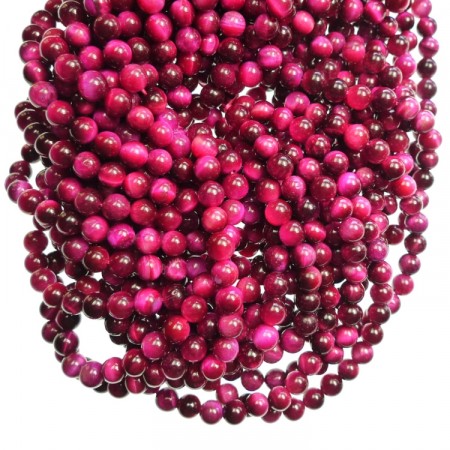Perler Tigerøye rosa