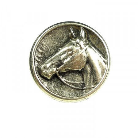 Metallknapper hest 1