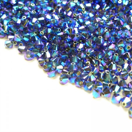 Swarovski Beads 5328/4mm/253 Graphite AB2X