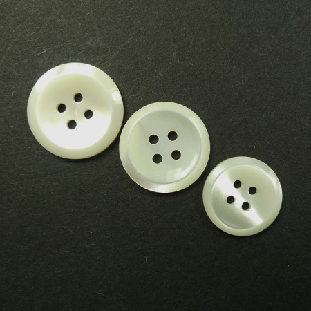 Skjellknapper hvite