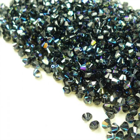 Swarovski Beads 5328/4mm/253 Graphite AB