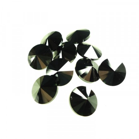 Swarovski Button 3015/10/280 Jet HEM
