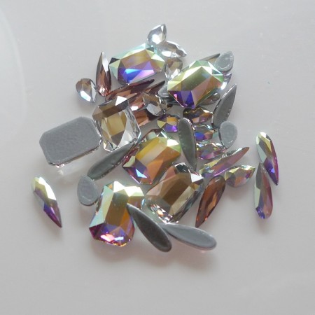 Austrian Crystal Flat Backs HOT FIX MIX