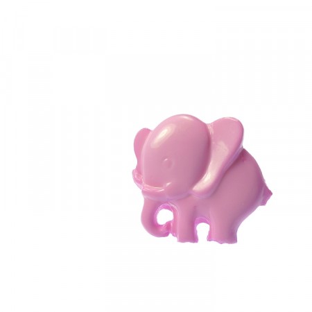 Barneknapper rosa elefant