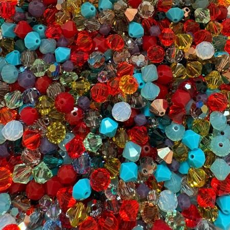 Austrian Crystal Beads 4 og 6mm MIKS