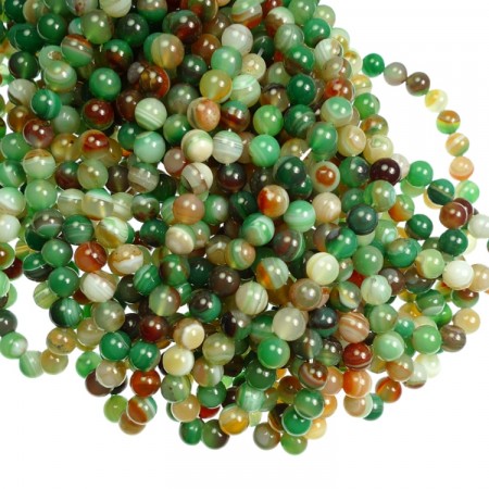 Perler Agat grønn og brun