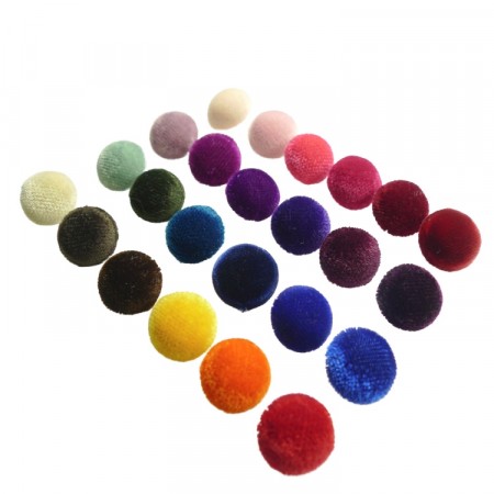 Knapper fløyel halvkule