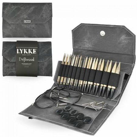 Lykke rundpinne sett lange Driftwood Grey
