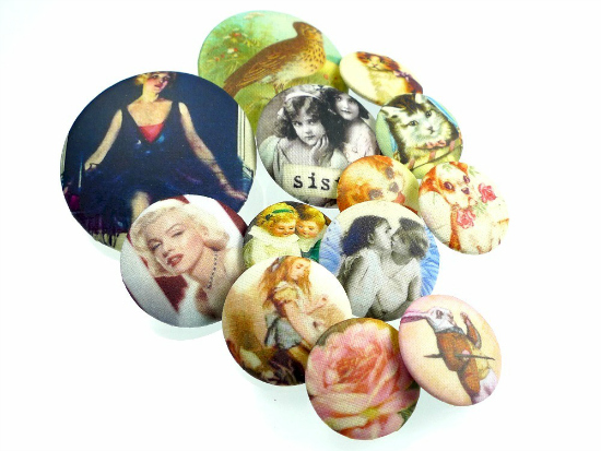 Knapper med motiver Knapper med motiver