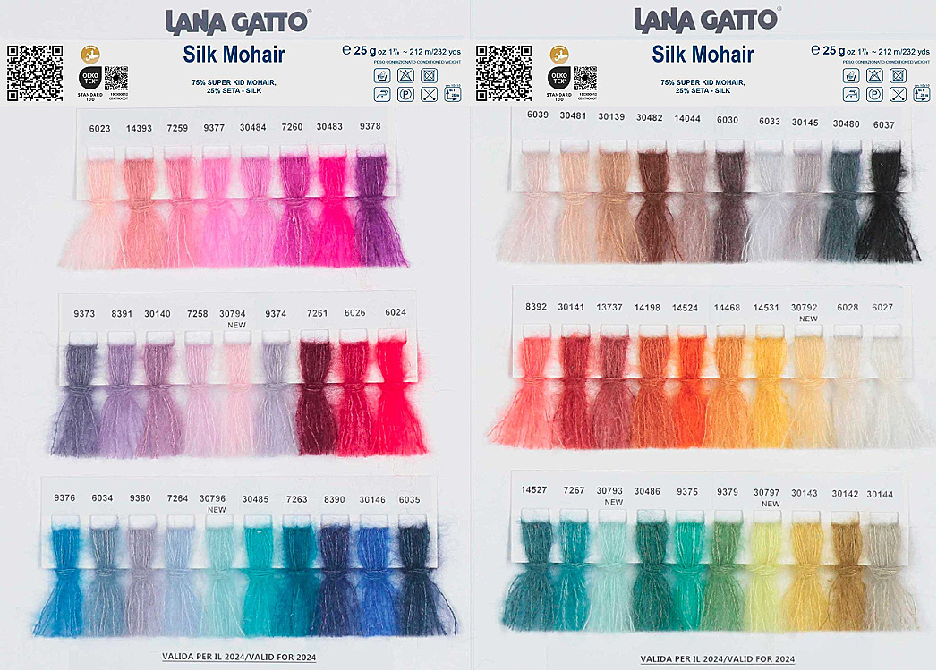 Lana Gatto silk mohair fargekart